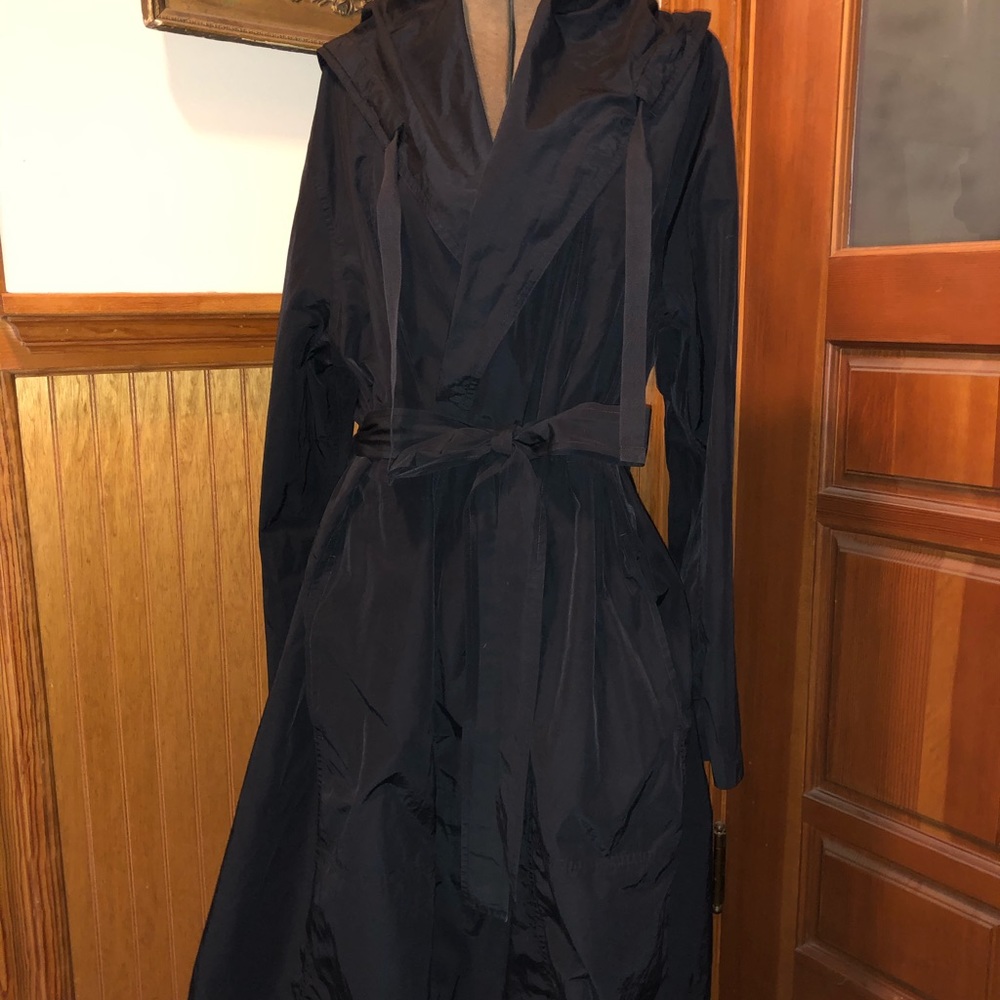 Eileen Fisher Lightweight Wrap Jacket w/Hood